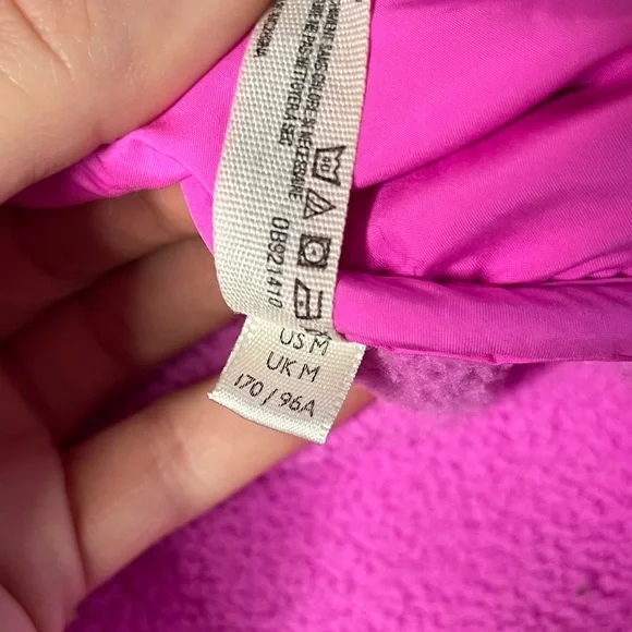 Free People Movement Magenta Hit The Slopes Oversized Fleece Snap Button Jacket - Picture 8 of 10